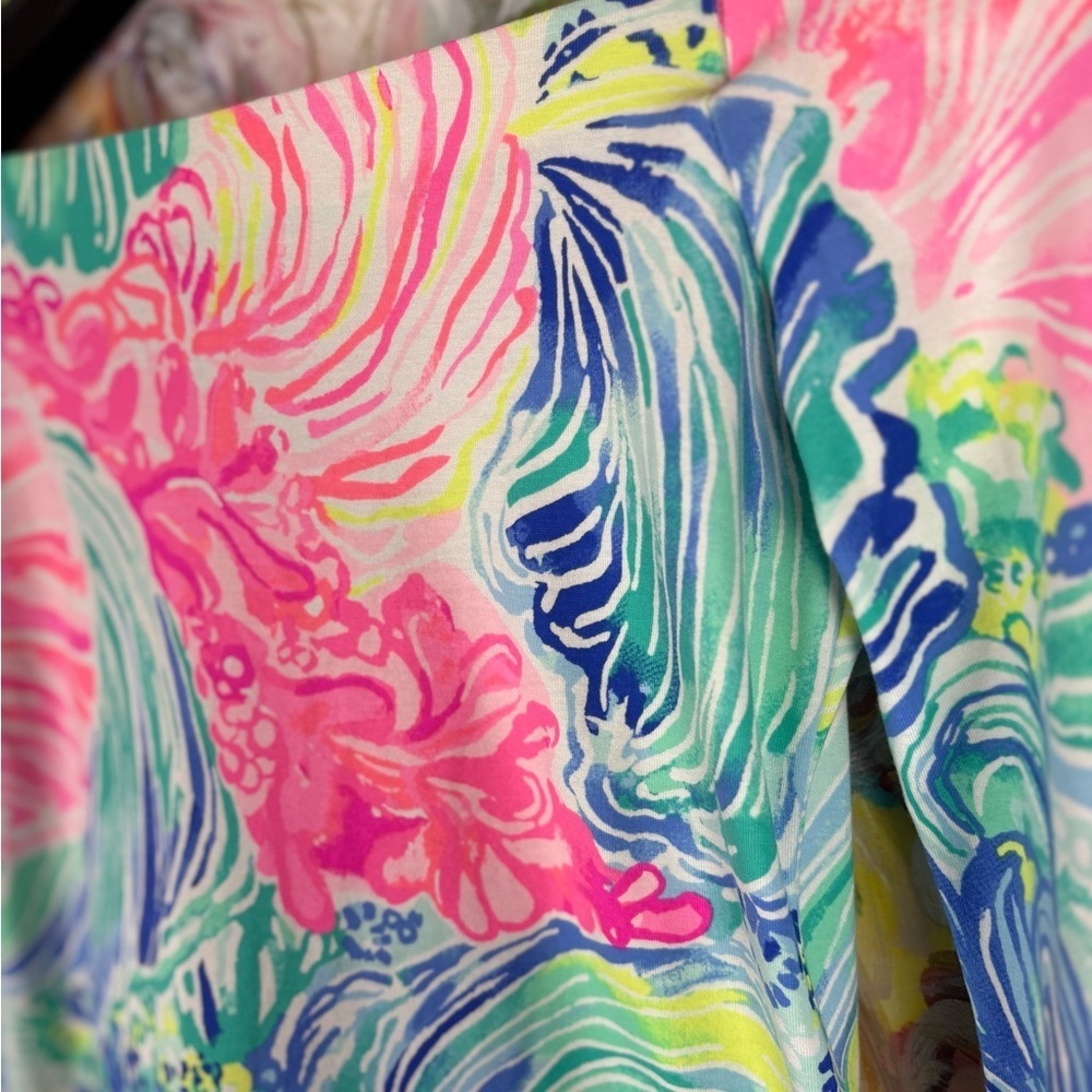 Lilly Pulitzer Off the Shoulder Dress XS – Colorful Print – Like New - Picture 8 of 12